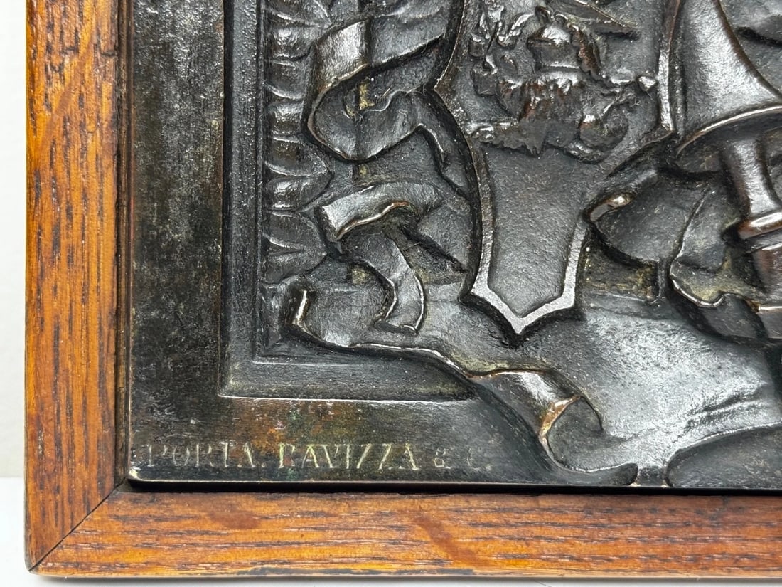 19th Century Bronze Sculpture Castello Sforzesco Milan Sforza Visconti Heraldry - 19