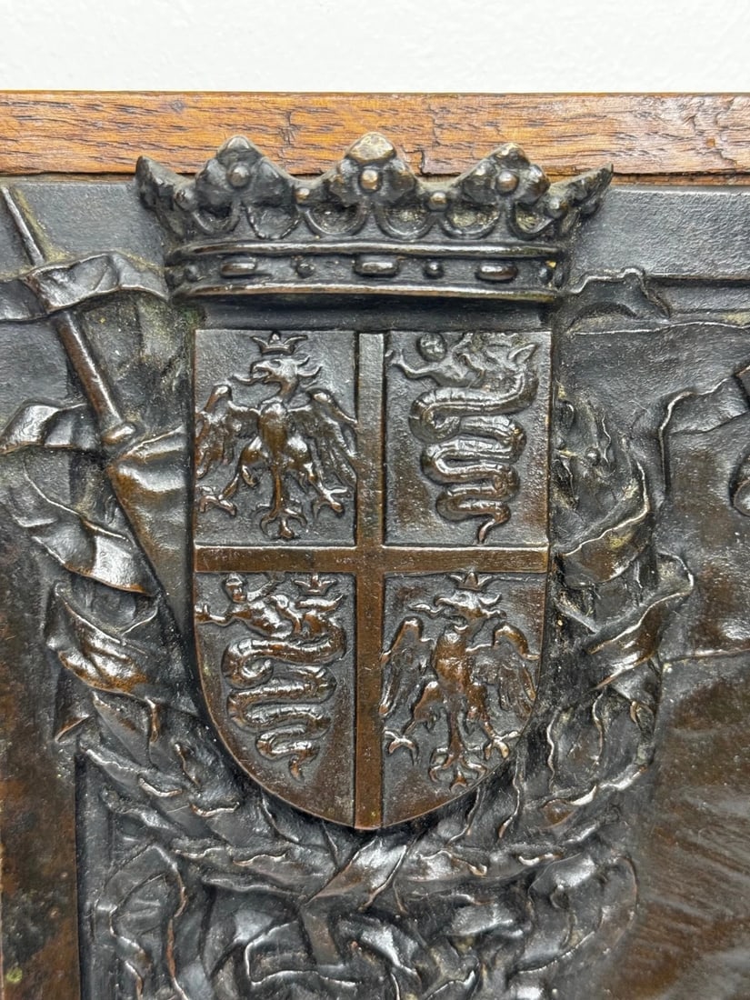 19th Century Bronze Sculpture Castello Sforzesco Milan Sforza Visconti Heraldry - 20