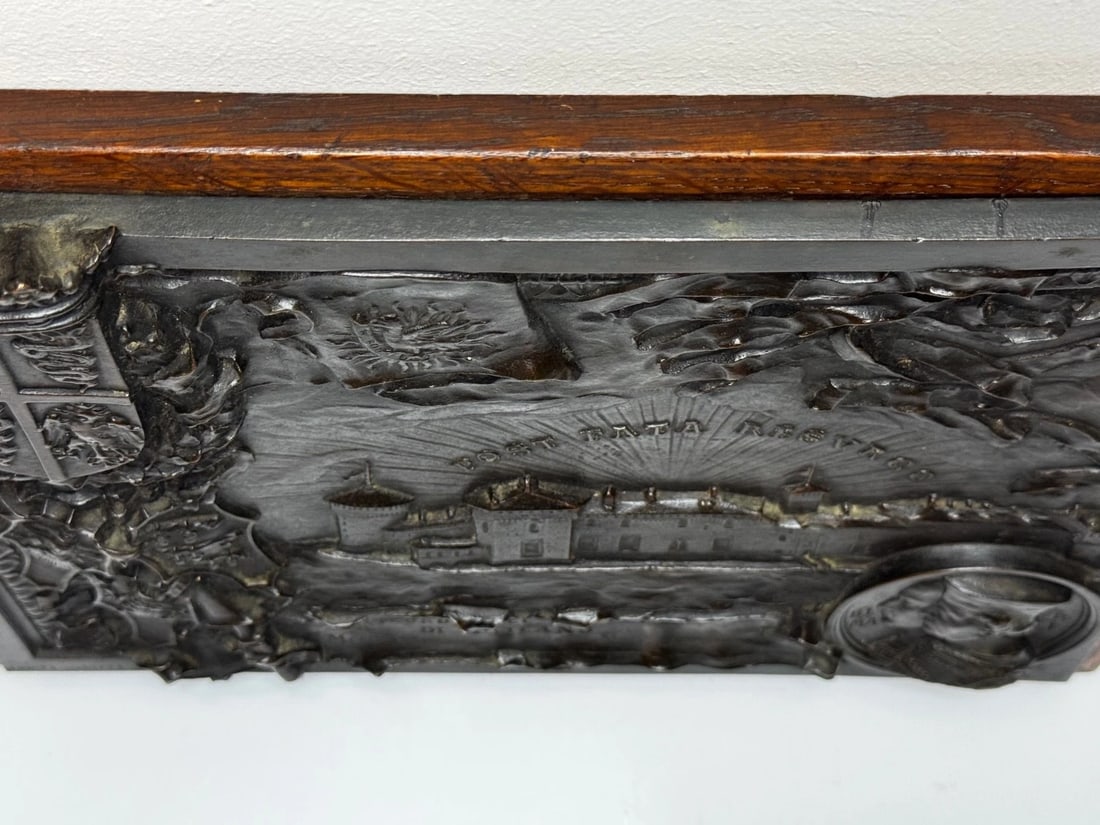 19th Century Bronze Sculpture Castello Sforzesco Milan Sforza Visconti Heraldry - 5