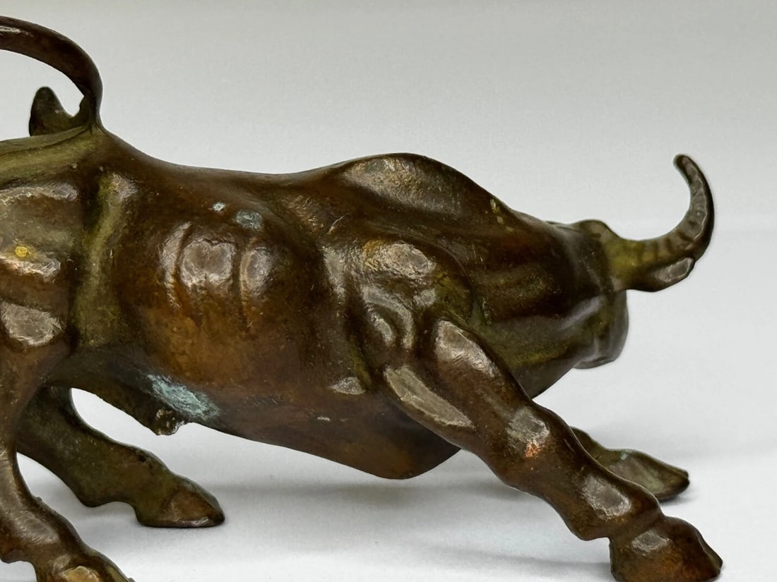 Miniature Set Chinese Qing Dynasty Bronze Water Buffalo Sculptures 19th Century - 15