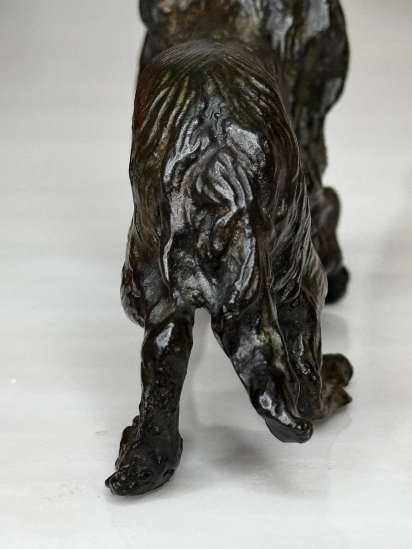 Austrian Bronze Long Haired Dachshund In the Manner of Franz Xaver Bergman - 11