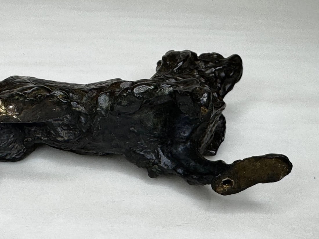 Austrian Bronze Long Haired Dachshund In the Manner of Franz Xaver Bergman - 13