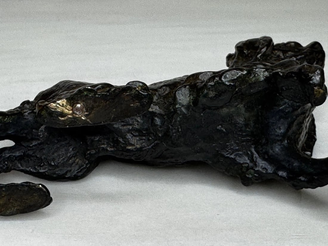 Austrian Bronze Long Haired Dachshund In the Manner of Franz Xaver Bergman - 14