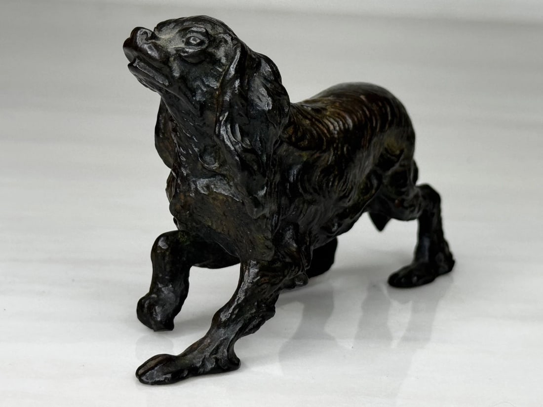Austrian Bronze Long Haired Dachshund In the Manner of Franz Xaver Bergman - 15