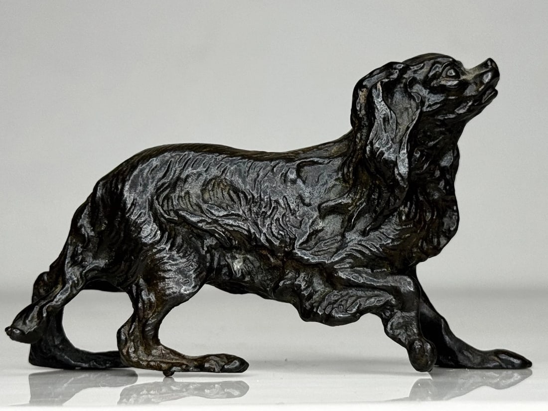 Austrian Bronze Long Haired Dachshund In the Manner of Franz Xaver Bergman - 3