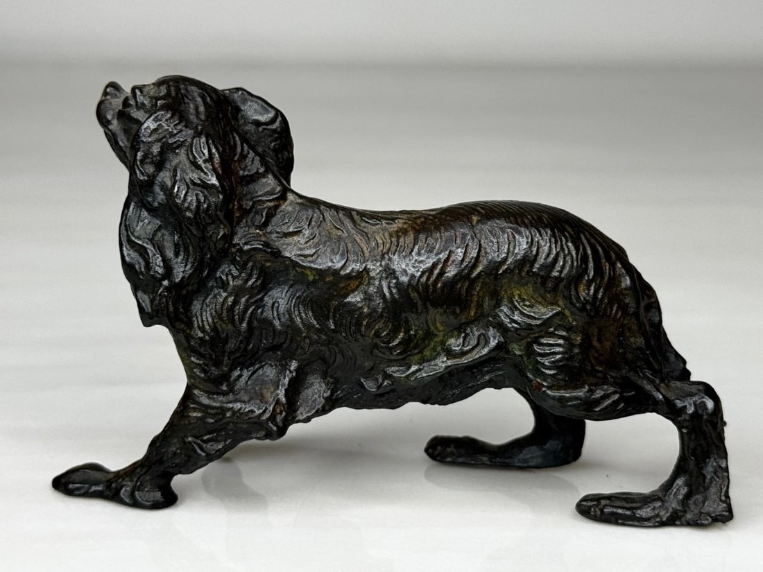 Austrian Bronze Long Haired Dachshund In the Manner of Franz Xaver Bergman - 7