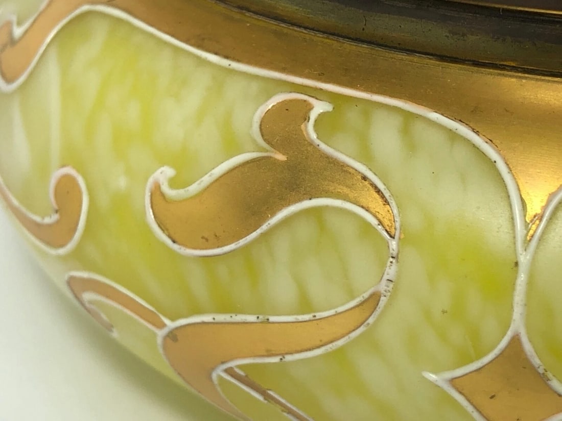 Original Loetz Jugendstil Art Glass Trinket Box - 10