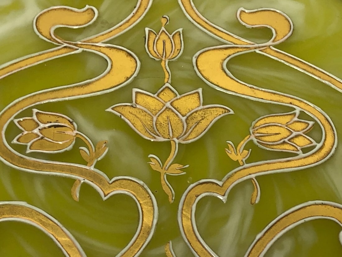 Original Loetz Jugendstil Art Glass Trinket Box - 13
