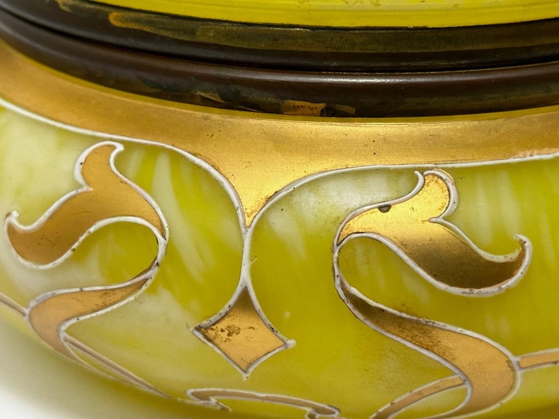 Original Loetz Jugendstil Art Glass Trinket Box - 19