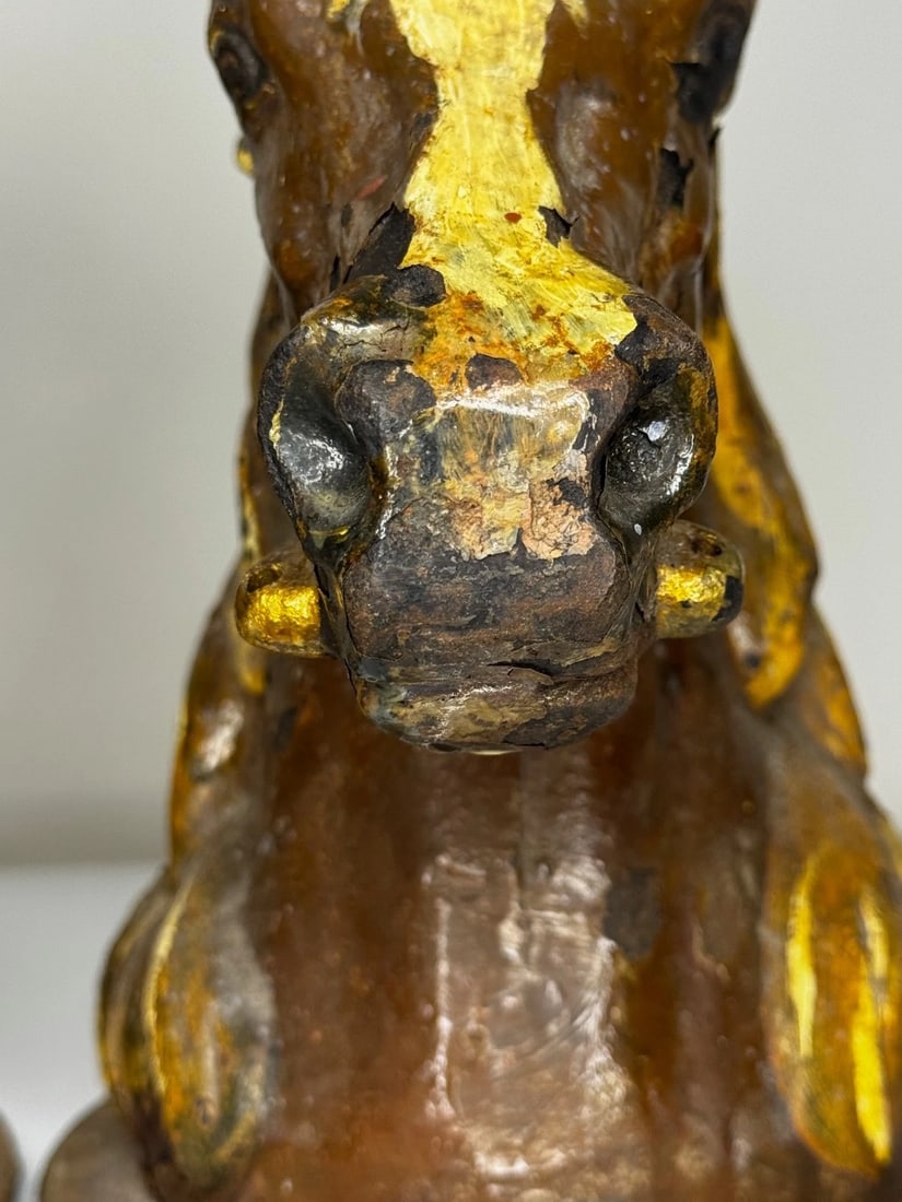 Pair Horse Head Gatepost Finials Attributed Glasgow School Macfarlane’s Foundry - 10