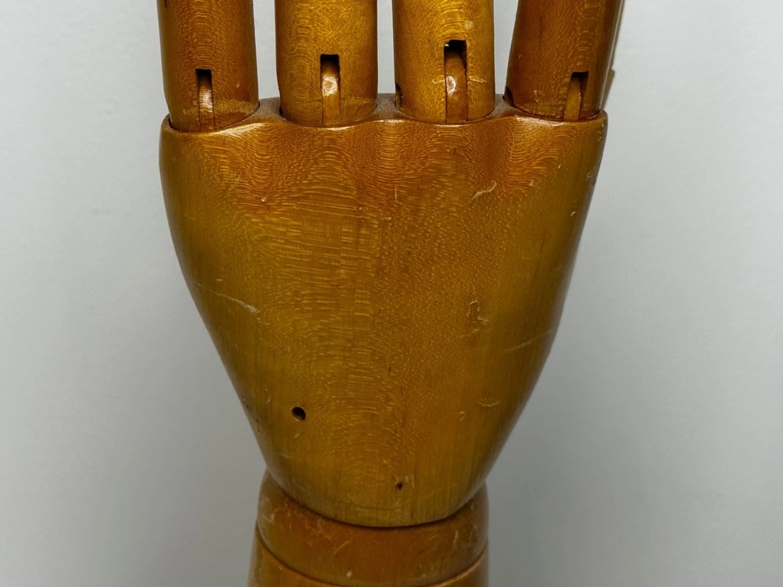 Rare Retail Stand Articulated Hand Model For Dents of Worcester Gloves C1920 - 16
