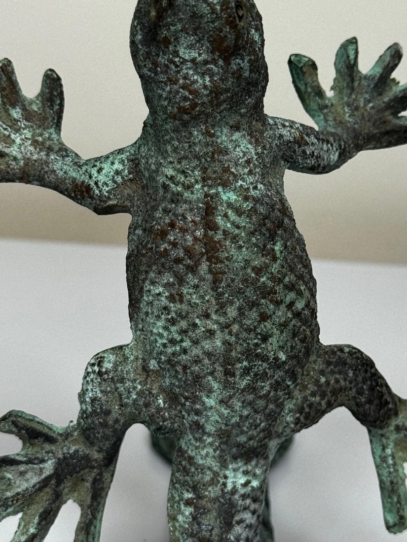 Arts & Crafts Bronze Gecko Door Knocker c1915 In the manner of Oscar Bruno Bach - 14