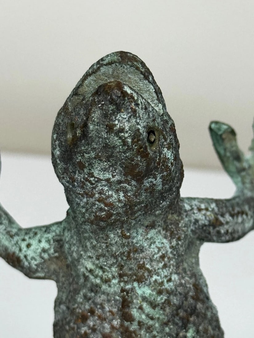 Arts & Crafts Bronze Gecko Door Knocker c1915 In the manner of Oscar Bruno Bach - 15
