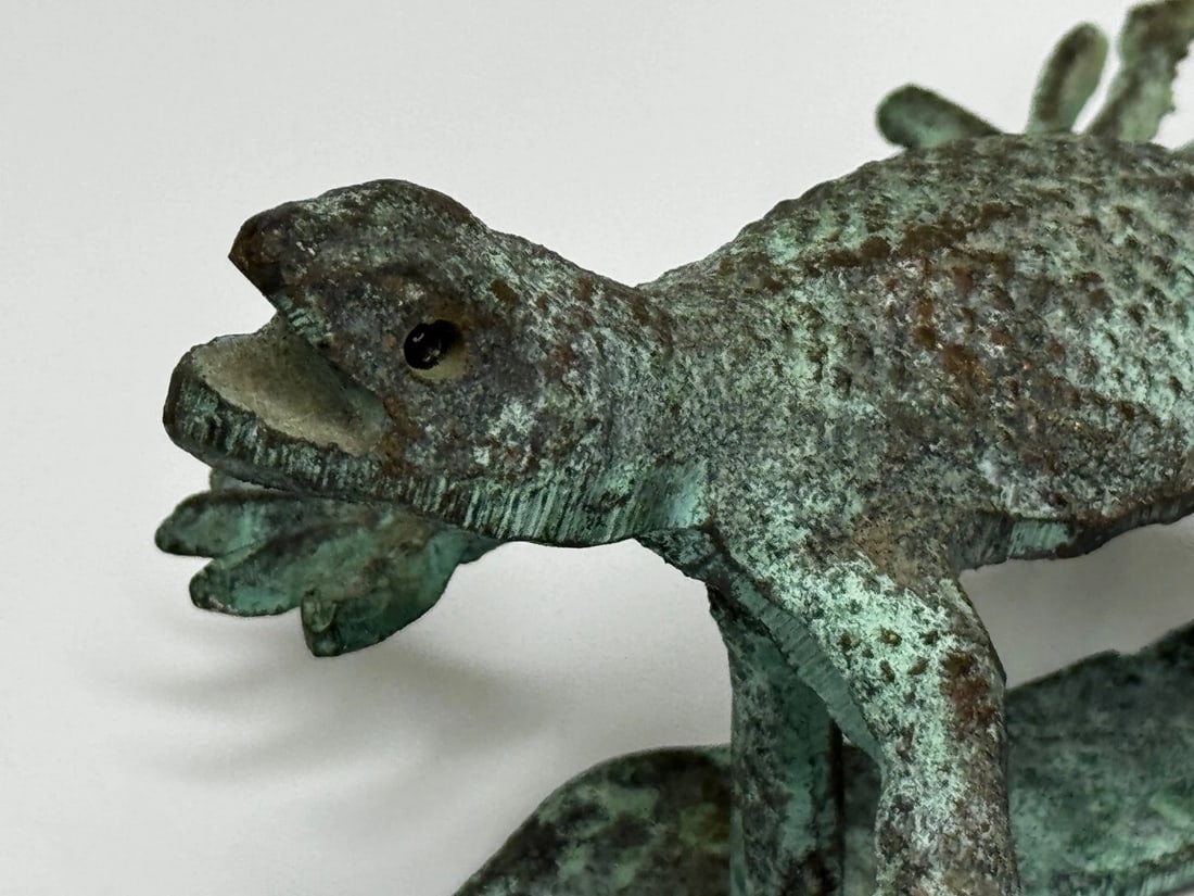 Arts & Crafts Bronze Gecko Door Knocker c1915 In the manner of Oscar Bruno Bach - 17