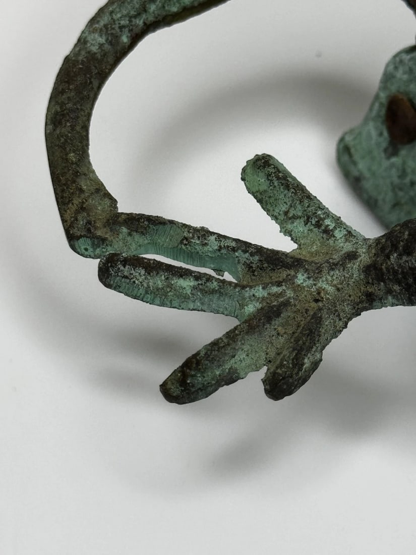 Arts & Crafts Bronze Gecko Door Knocker c1915 In the manner of Oscar Bruno Bach - 9