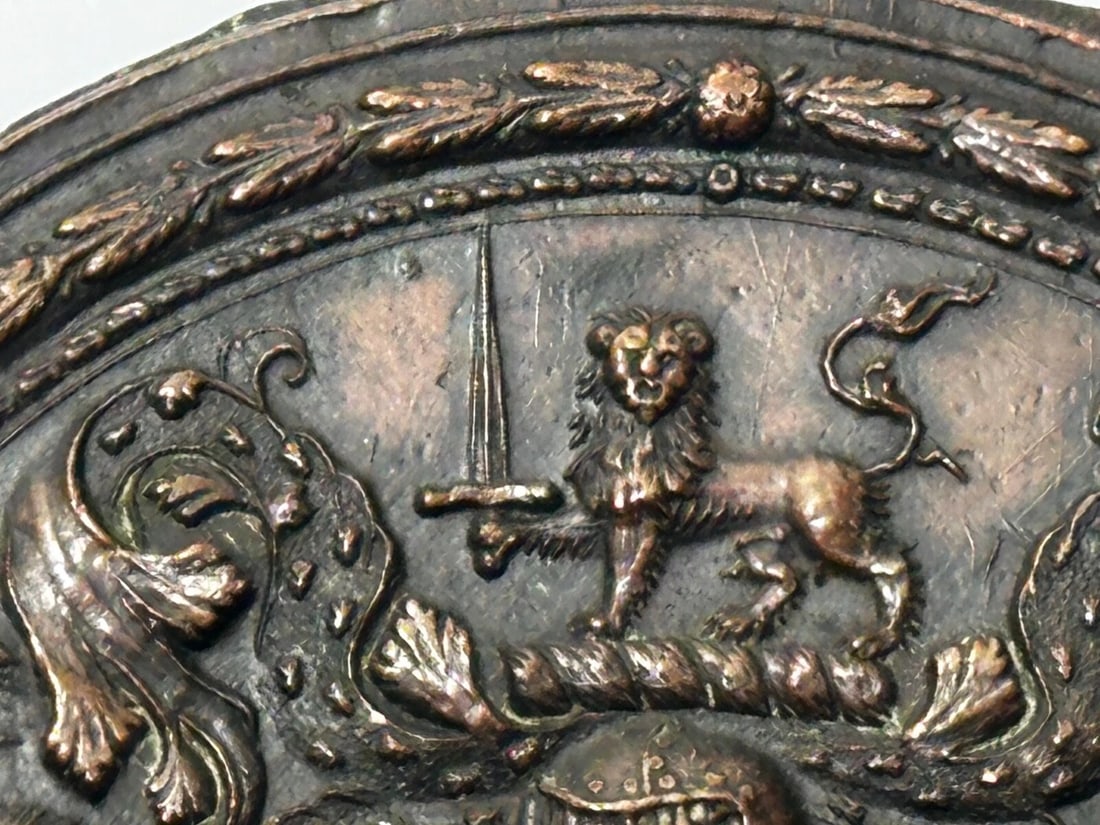 Royal Hereford City Coat Of Arms Reward For Faithfulness Unconquered Plaque - 11