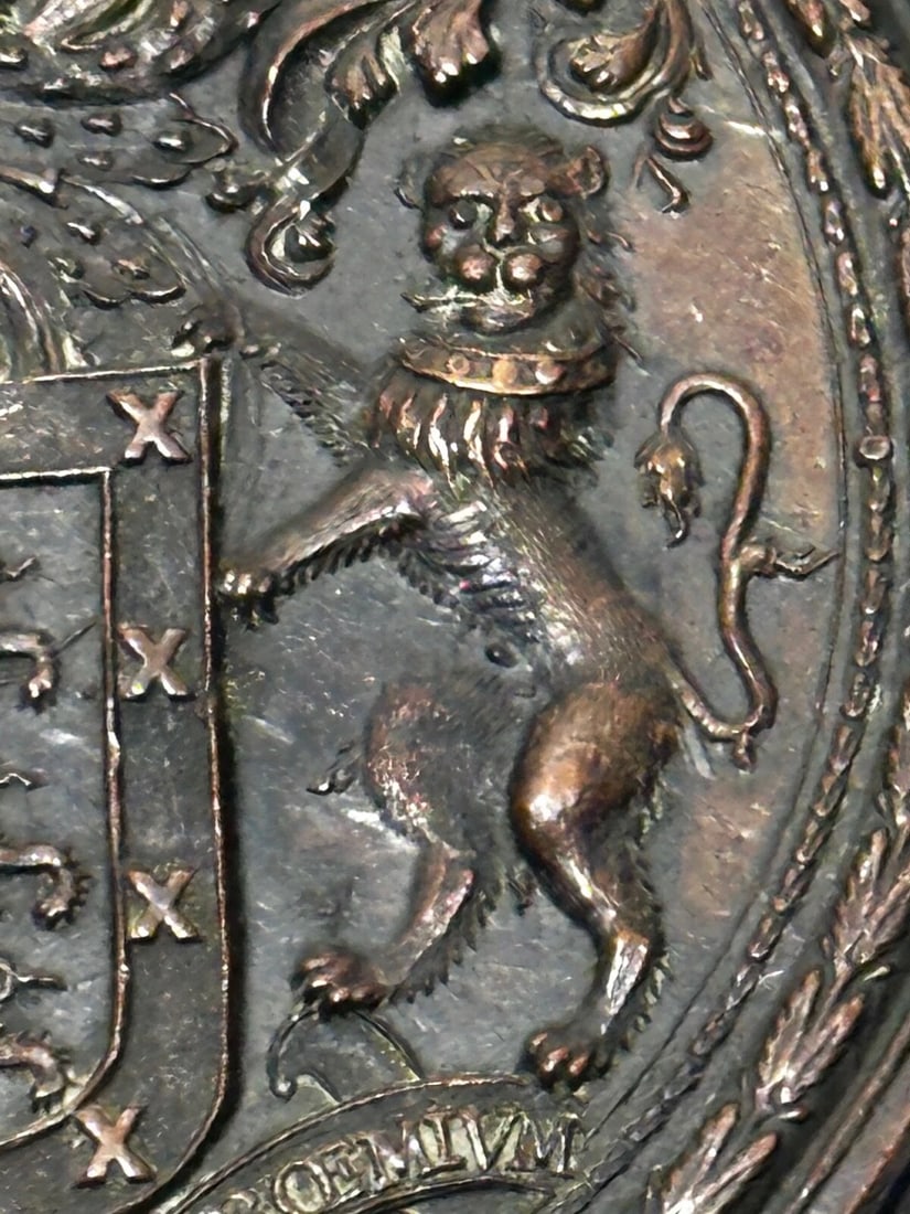 Royal Hereford City Coat Of Arms Reward For Faithfulness Unconquered Plaque - 12