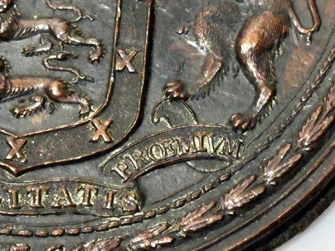 Royal Hereford City Coat Of Arms Reward For Faithfulness Unconquered Plaque - 13