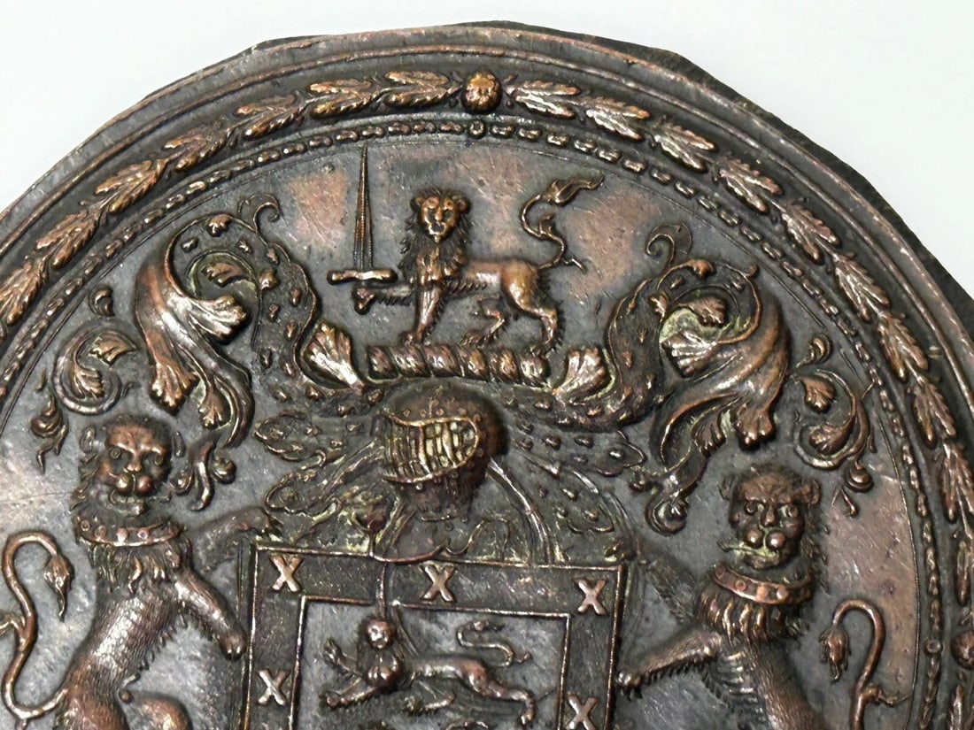 Royal Hereford City Coat Of Arms Reward For Faithfulness Unconquered Plaque - 6
