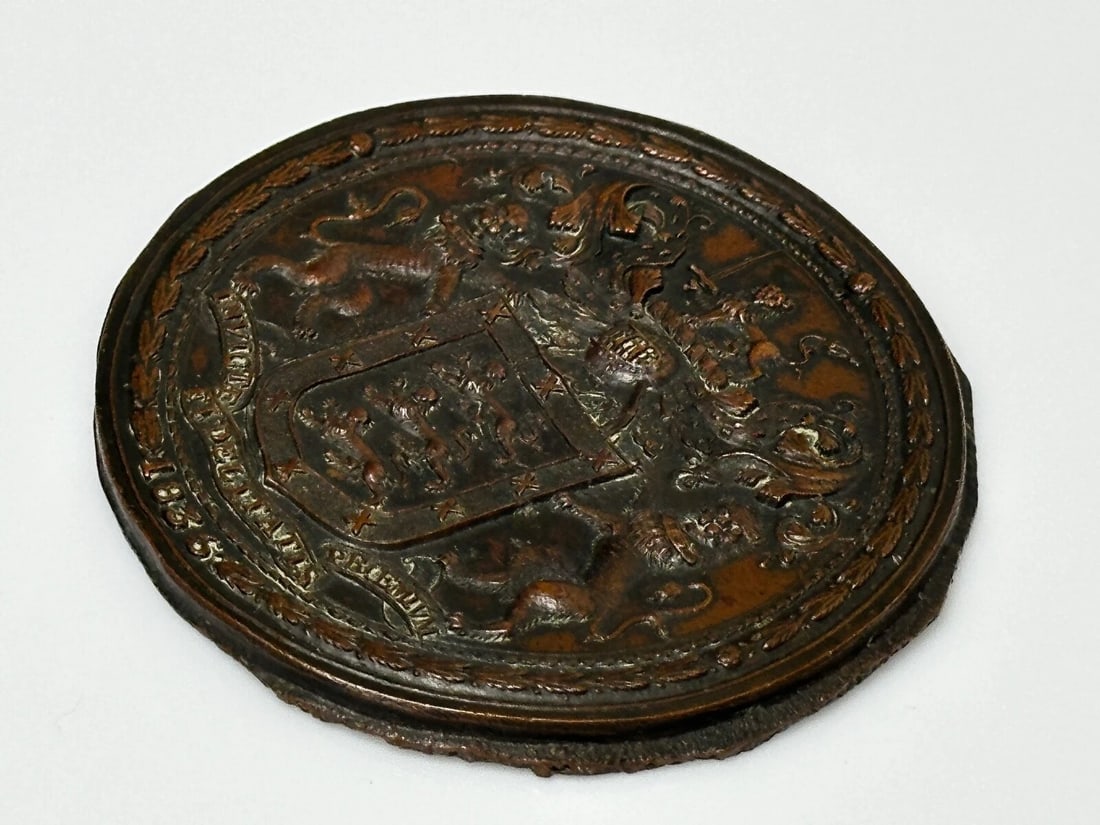 Royal Hereford City Coat Of Arms Reward For Faithfulness Unconquered Plaque - 8