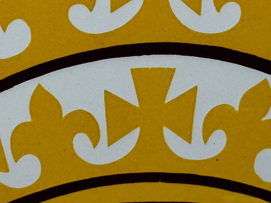 Unique Small Religious Enamel Sign Pope Vatican City State - 15