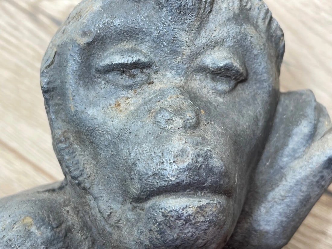 The Enigmatic Lead Thinking Monkey In The Manner of J. W. Singer & Sons c1900 - 13