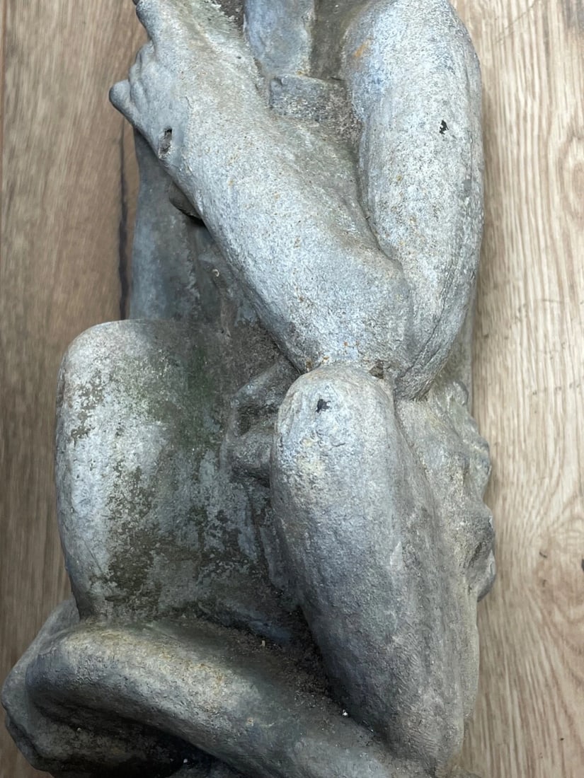 The Enigmatic Lead Thinking Monkey In The Manner of J. W. Singer & Sons c1900 - 15