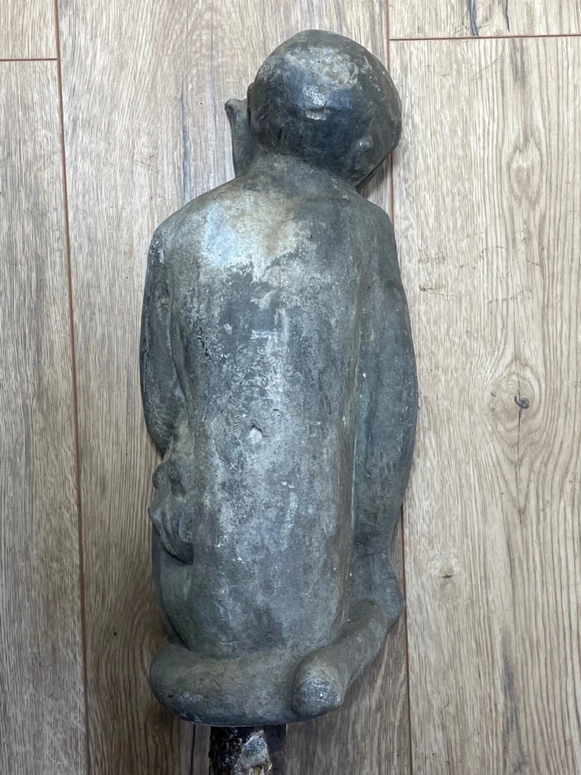 The Enigmatic Lead Thinking Monkey In The Manner of J. W. Singer & Sons c1900 - 19