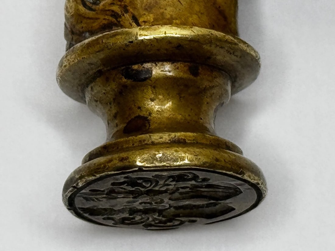 Unique Scottish 18th Century Bronze Horse Sculpture Letter Wax Intaglio Seal - 13
