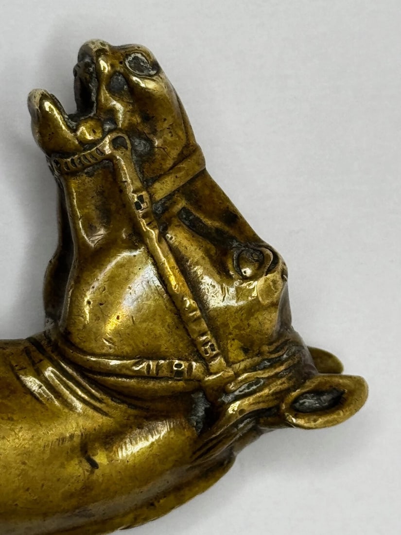 Unique Scottish 18th Century Bronze Horse Sculpture Letter Wax Intaglio Seal - 18