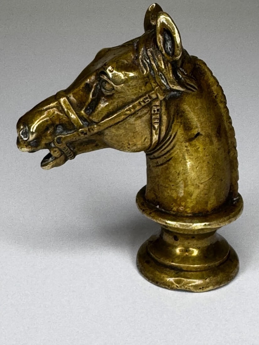 Unique Scottish 18th Century Bronze Horse Sculpture Letter Wax Intaglio Seal - 20