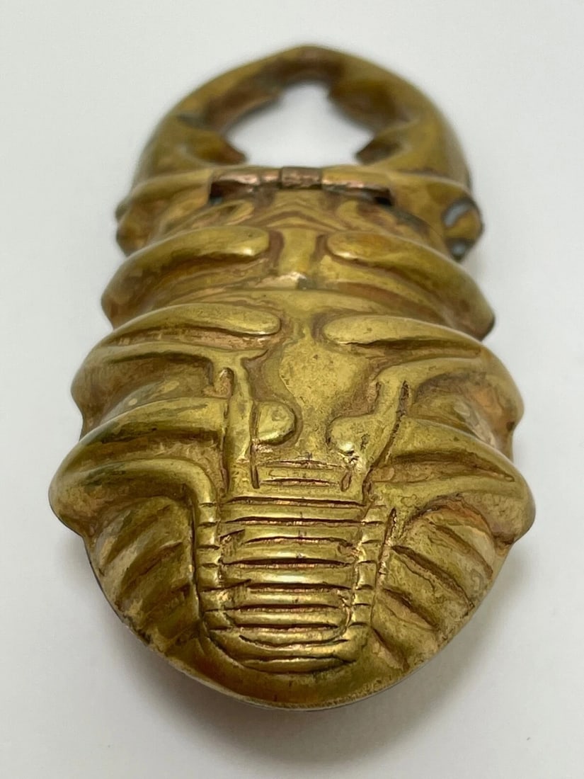 English Late 19th Century Antique Vesta Match Case Stag Beetle With Pincers - 12