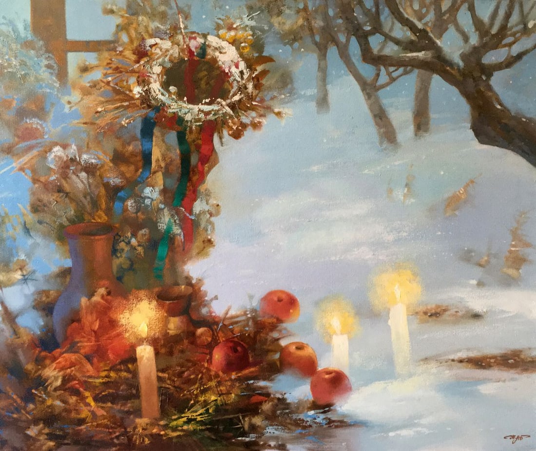 Oil painting Christmas Anatoly Borisovich Tarabanov: Title: Oil painting Christmas Anatoly Borisovich Tarabanov Description: NoTar 59 *** ABOUT THIS PAINTING *** * TITLE: "Christmas" * ARTISTS: Anatoly Borisovich Tarabanov * SIZE: 75x90cm/'29.52x35.43 i