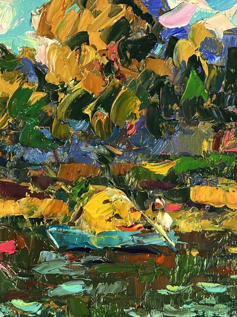 Oil painting On boats along the river Oleksiy Ivanyuk - 9
