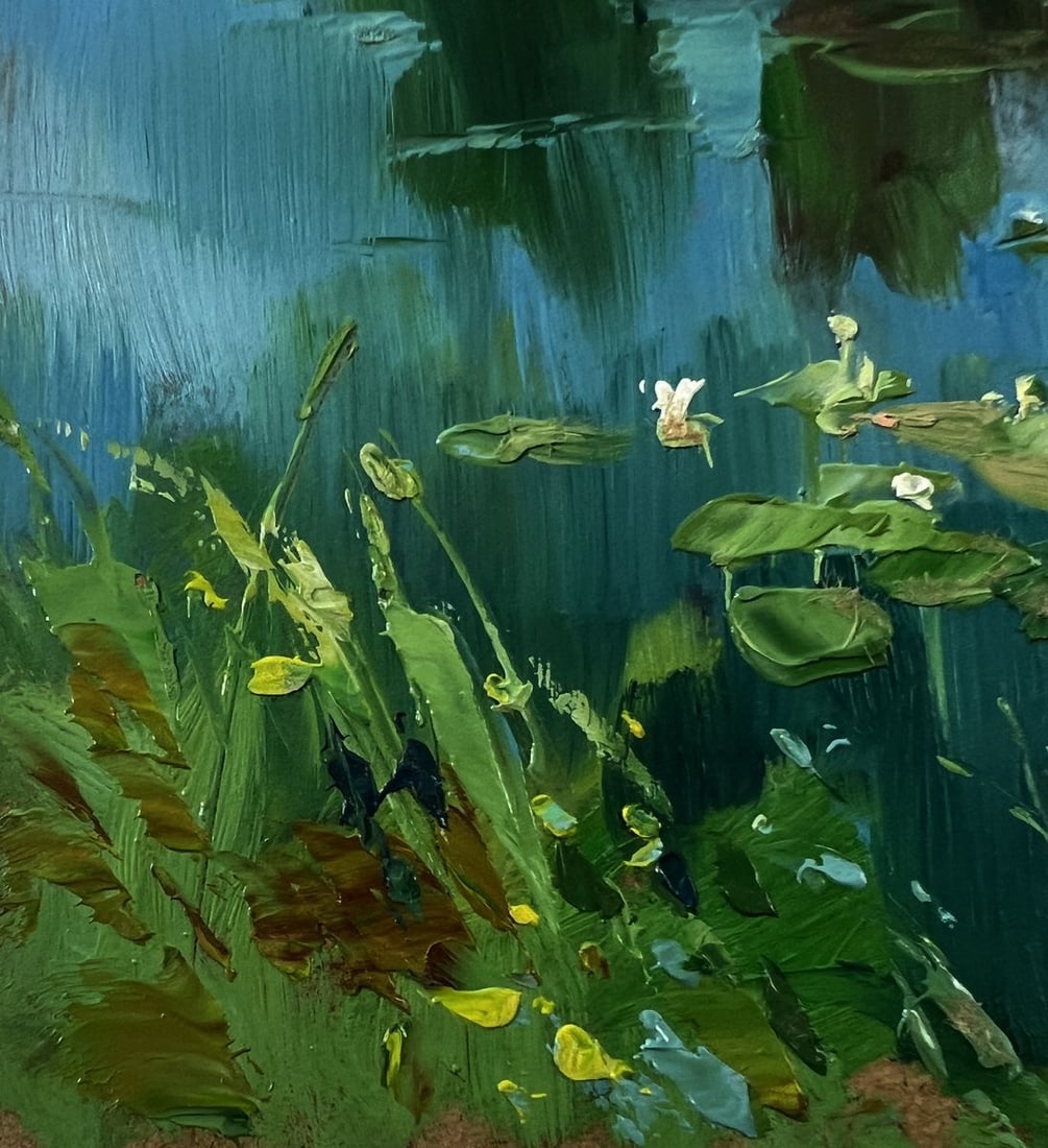 Oil painting Forest river Yuriy Suprunchuk - 6