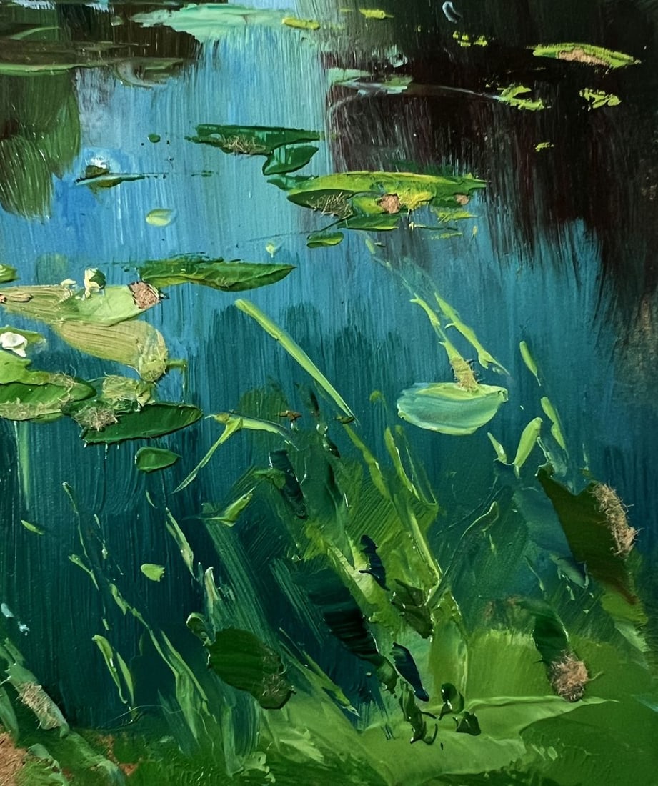 Oil painting Forest river Yuriy Suprunchuk - 7