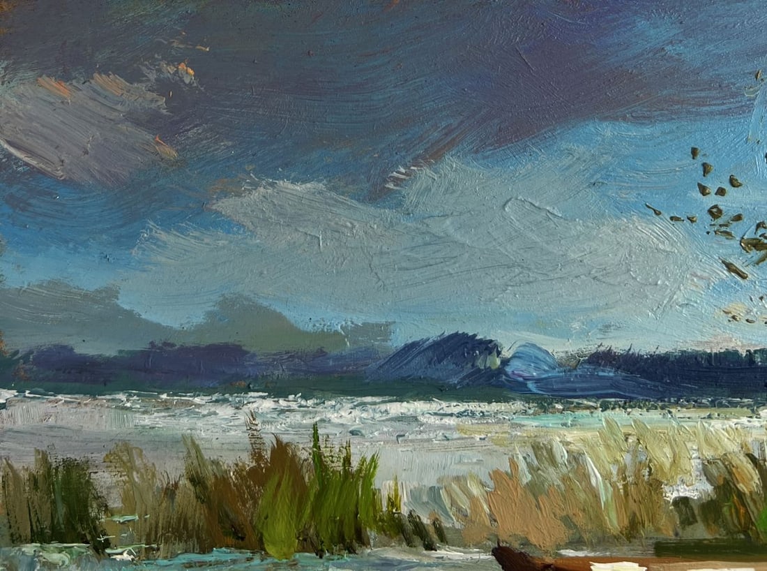 Oil painting Boats moored on the shore Yuriy Suprunchuk - 7