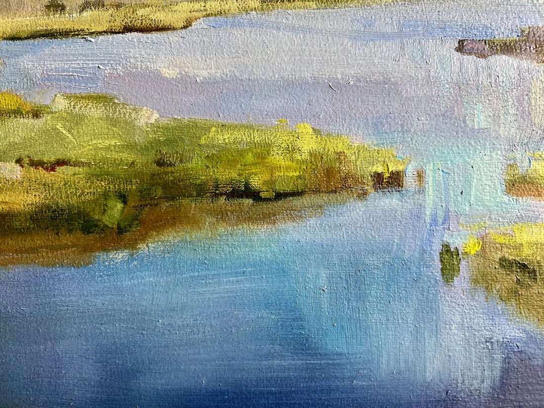 Oil painting Bright sunny summer day Tatyana Derdey - 10