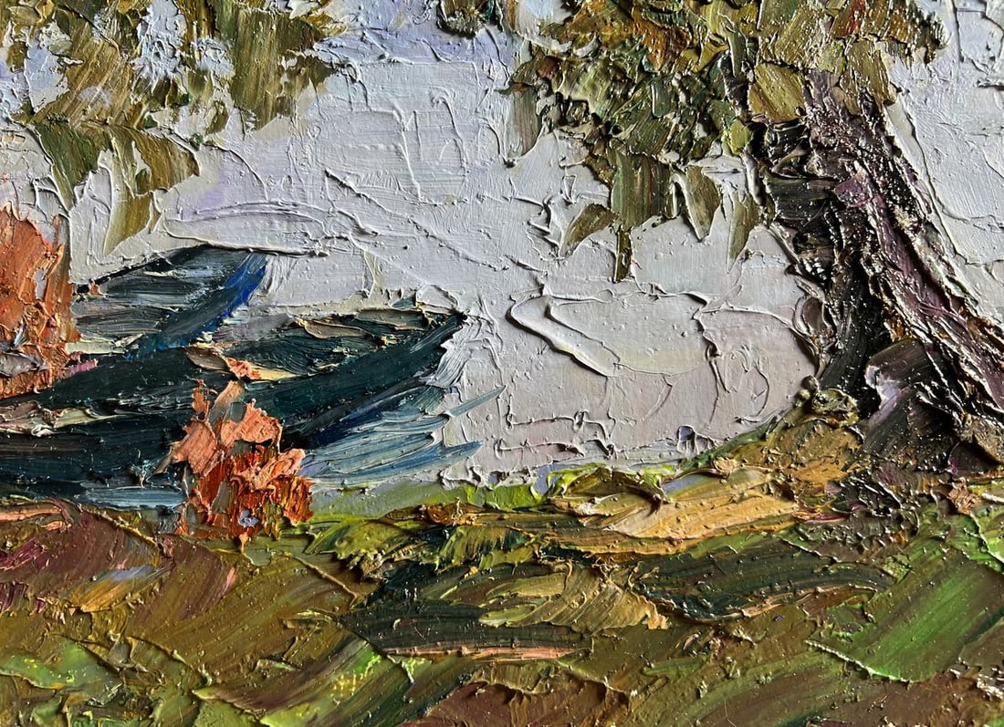 Oil painting Boats on the shore Boris Serdyuk - 7