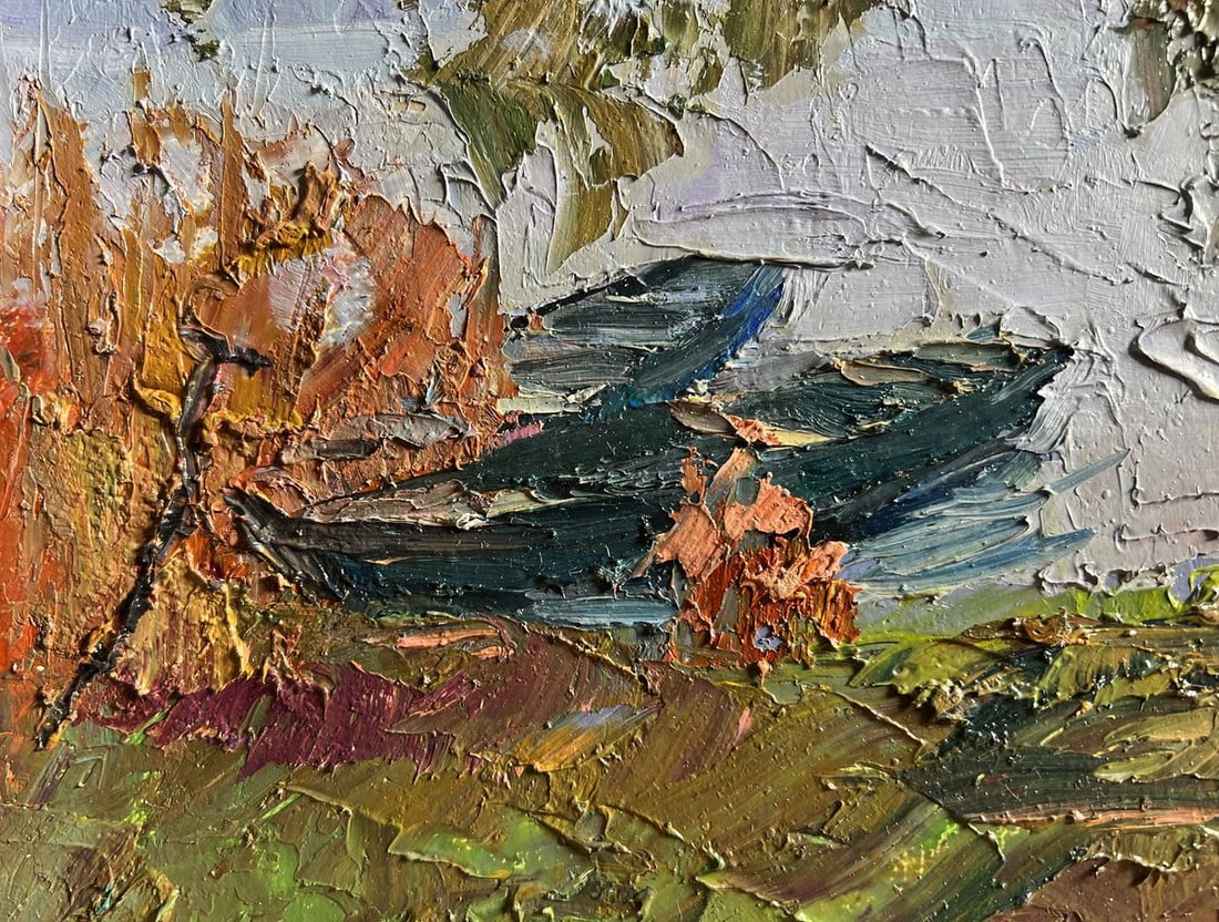 Oil painting Boats on the shore Boris Serdyuk - 8