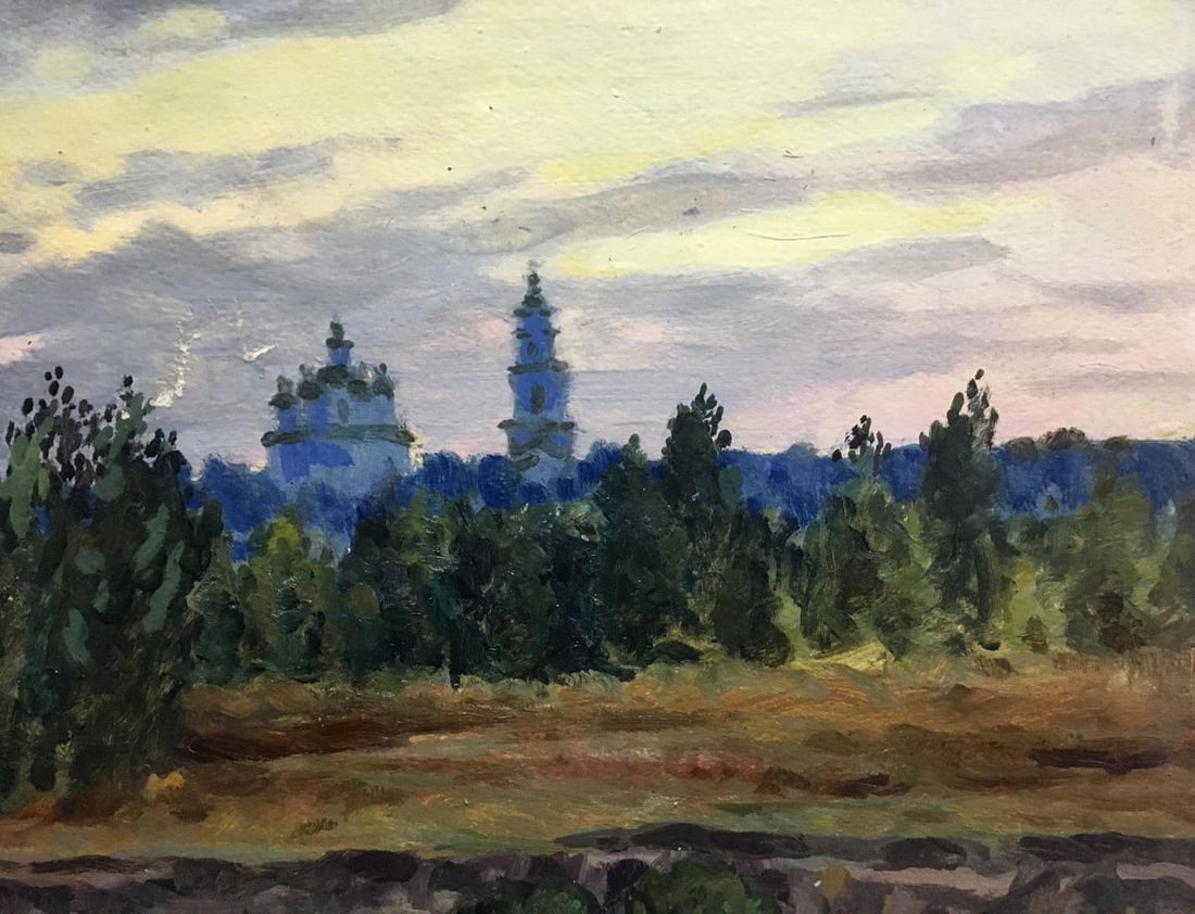 Forest landscape oil painting - 4