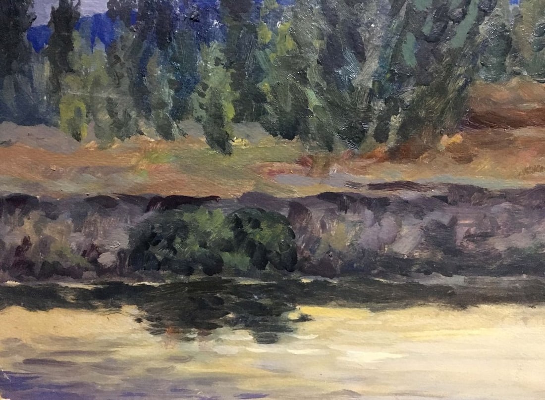 Forest landscape oil painting - 6