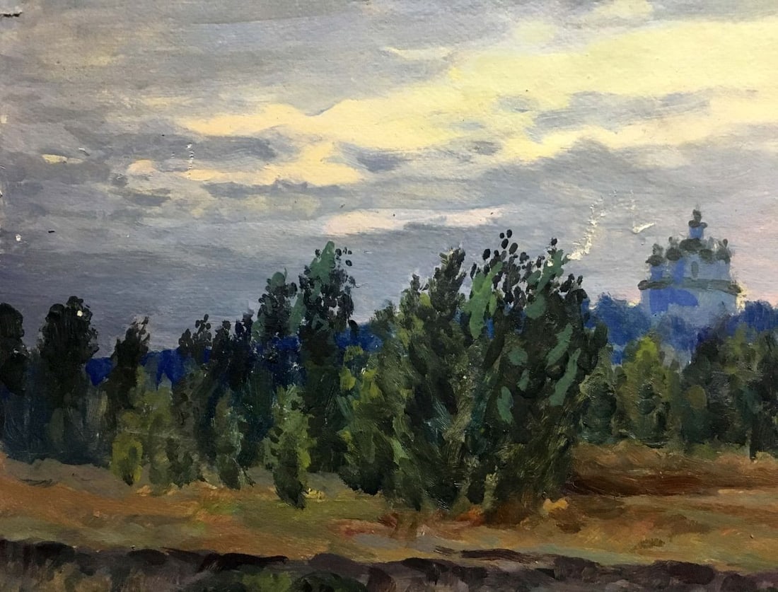 Forest landscape oil painting - 7