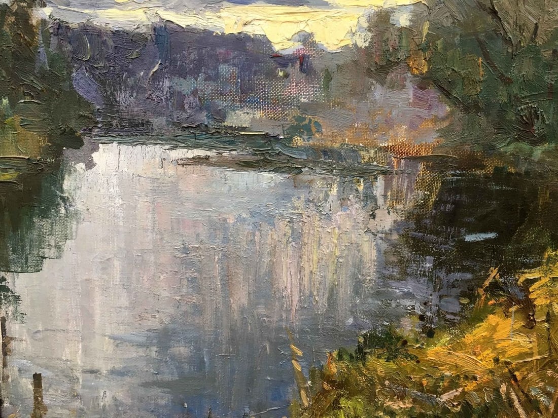 River huge oil painting - 6