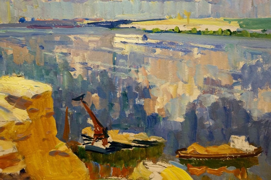Oil painting Boats by the cliff Kolosovsky Georgy Sergeevich - 6