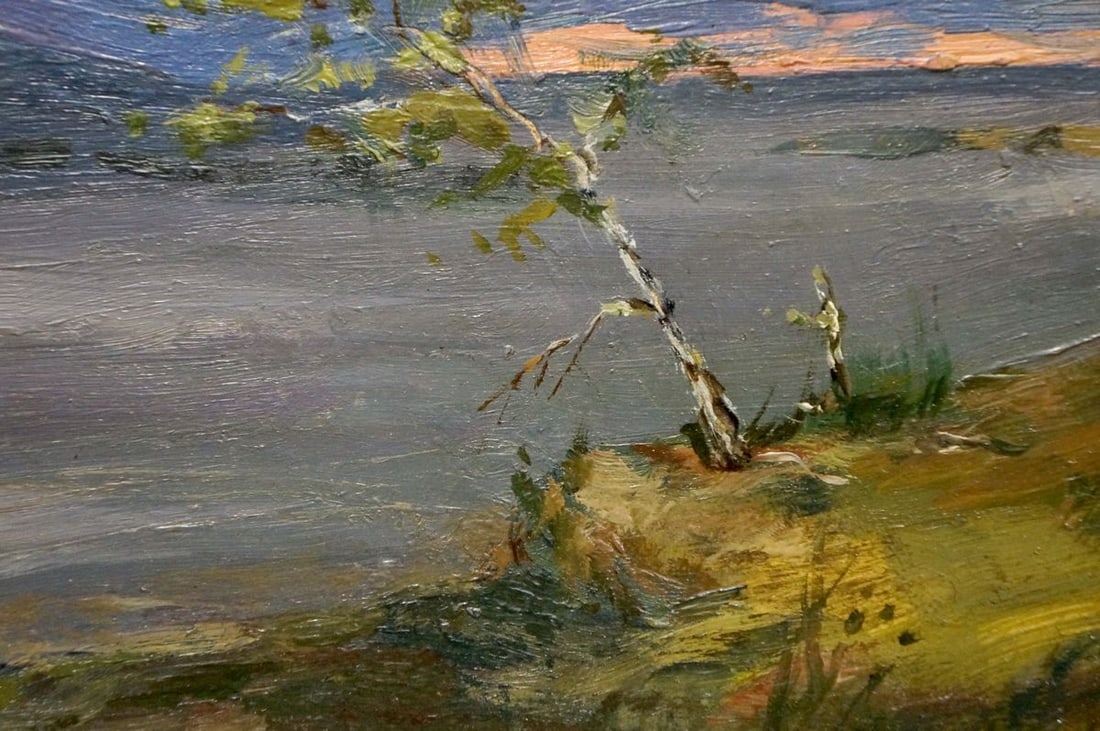 Oil painting Evening landscape - 6