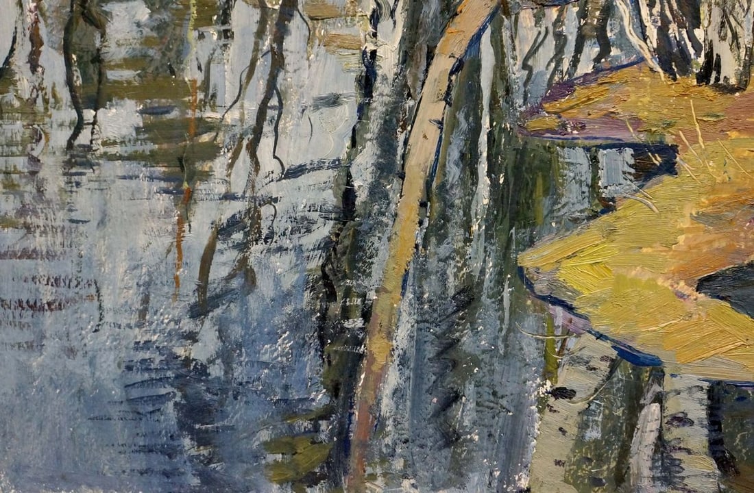 Oil painting Birches by the water Shepetovsky Vitaly Yakovlevich - 2