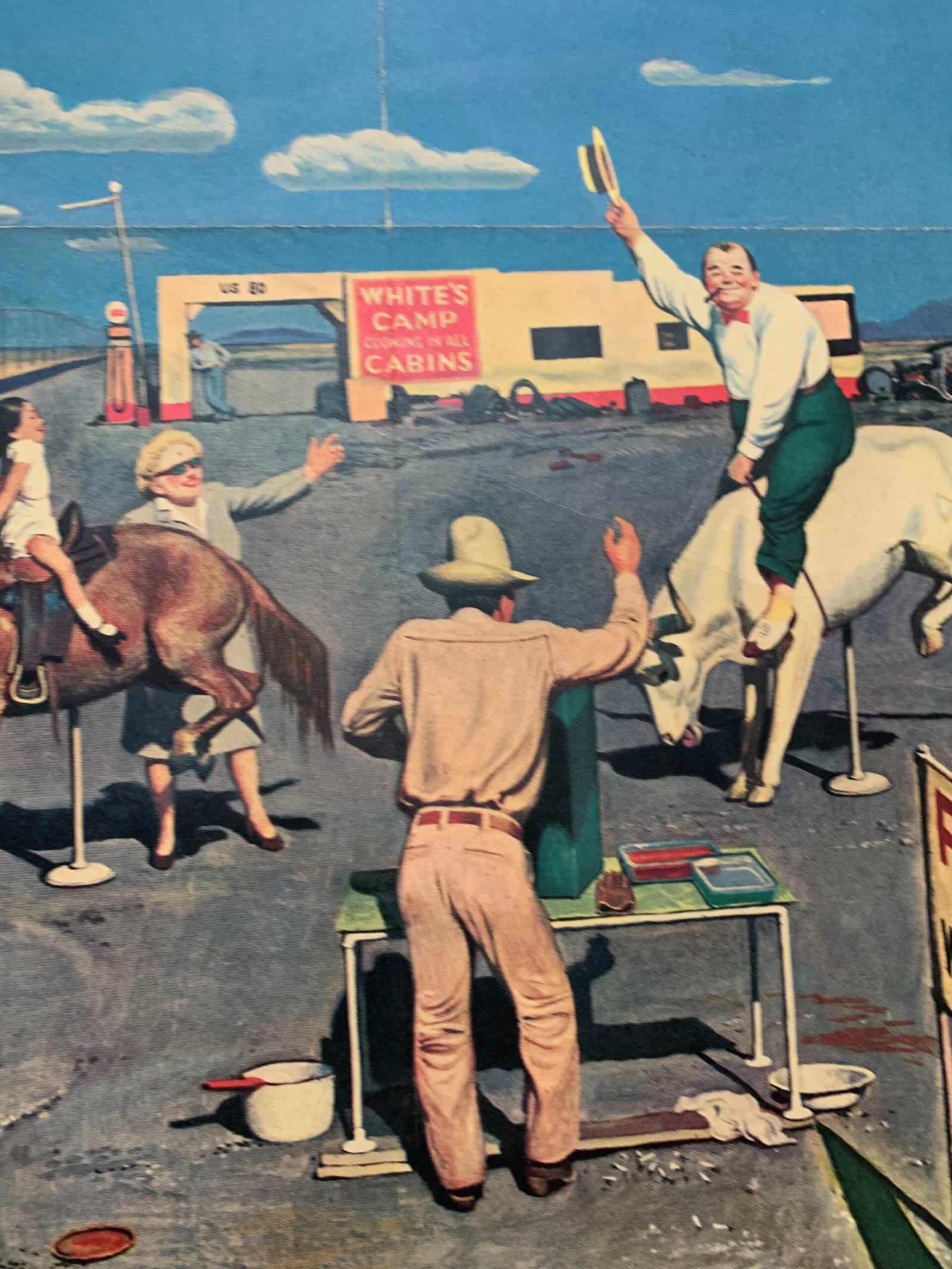 22x28 1948 Newstand Poster Saturday Evening Post - Art By John Falter photos On Fake Broncos - 4