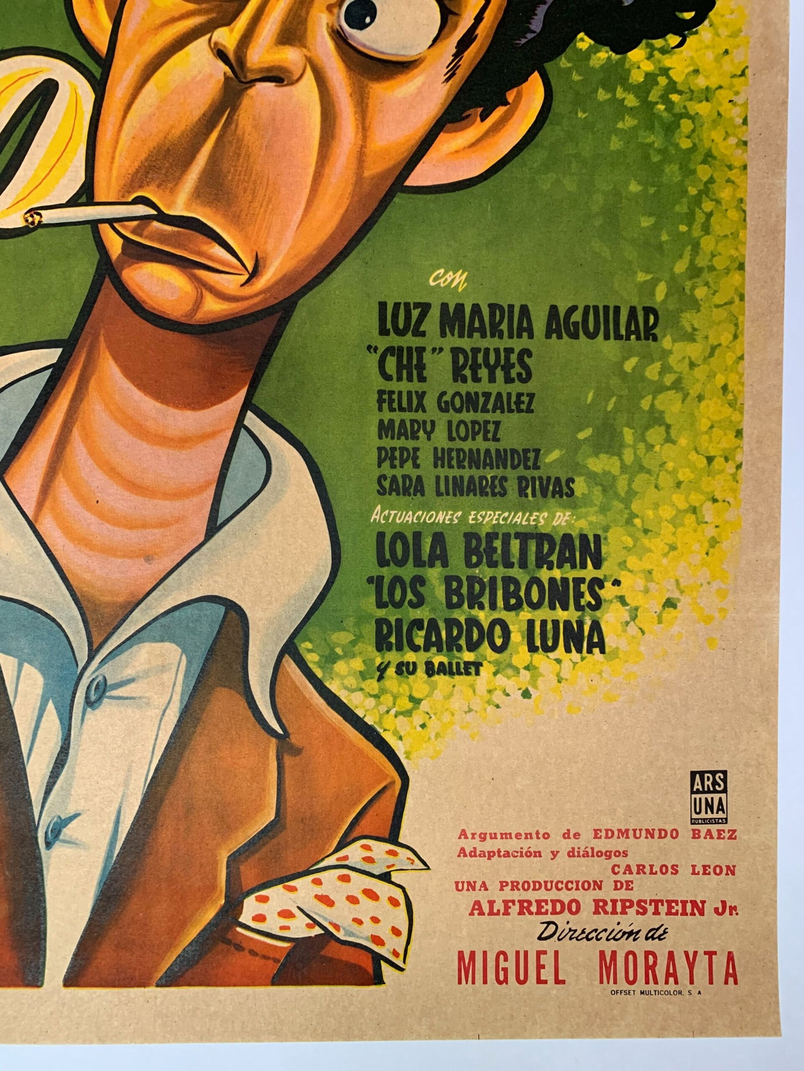 Soy un Golfo - Art by Cabral (1955) 27x37 Mexican Movie Poster LB - 4