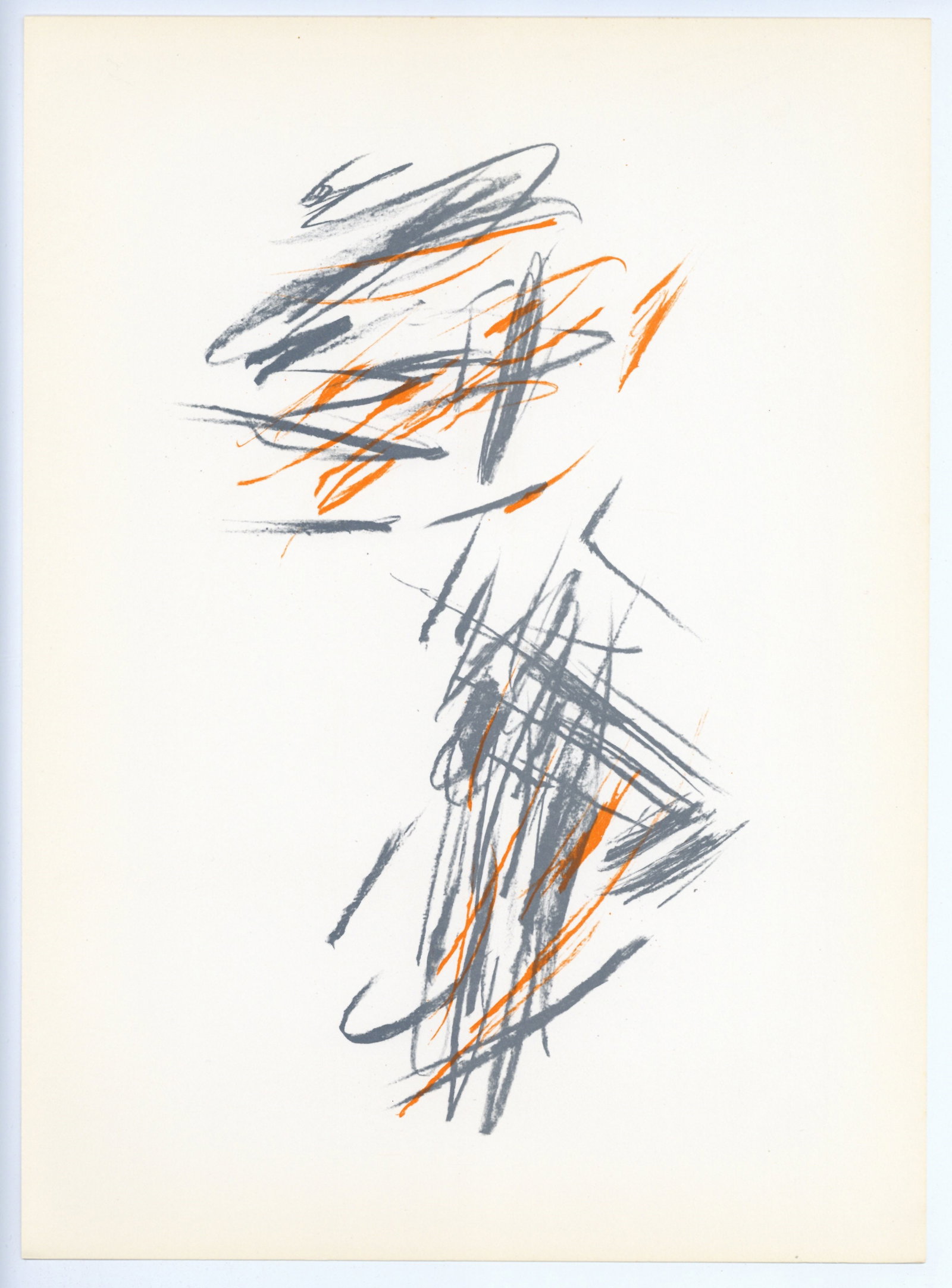 Jean Bazaine original lithograph, 1972: Title: Jean Bazaine original lithograph, 1972 Description: Medium: original lithograph. Printed in 1972 for the art revue Derriere le Miroir (issue number 197) and published in Paris by the Maeght ate